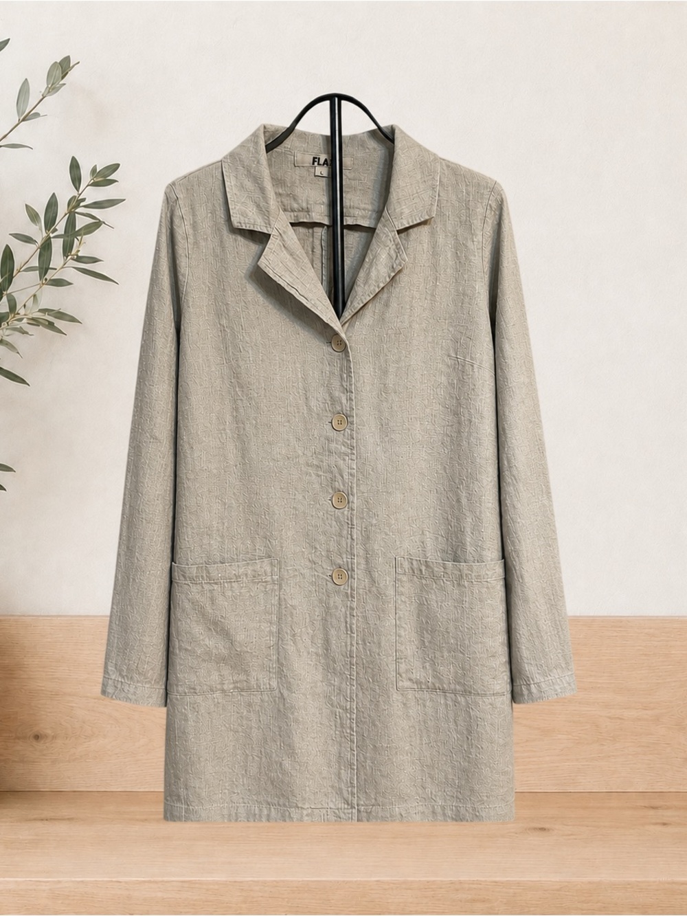 FLAX 100% Linen Jacket – Size Small – NWOT